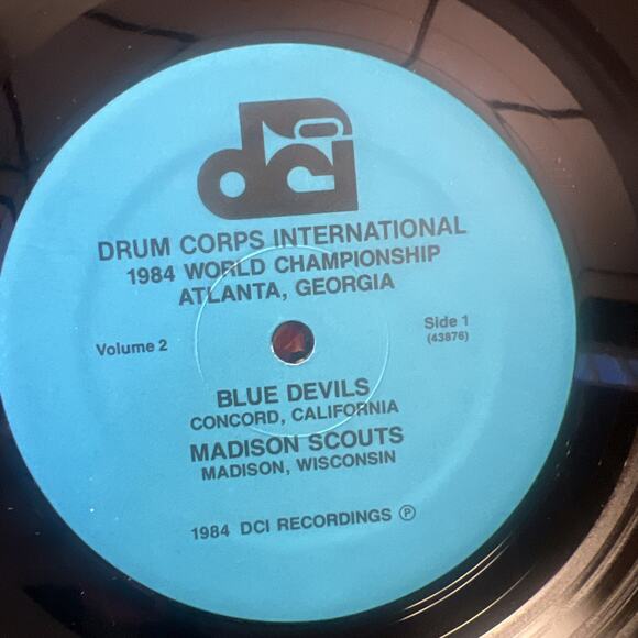 1984 DRUM CORPS INTERNATIONAL CHAMPIONSHIPS VOLS 2+3 ULTRASONIC CLEAN Vinyl EX! - Picture 10 of 12